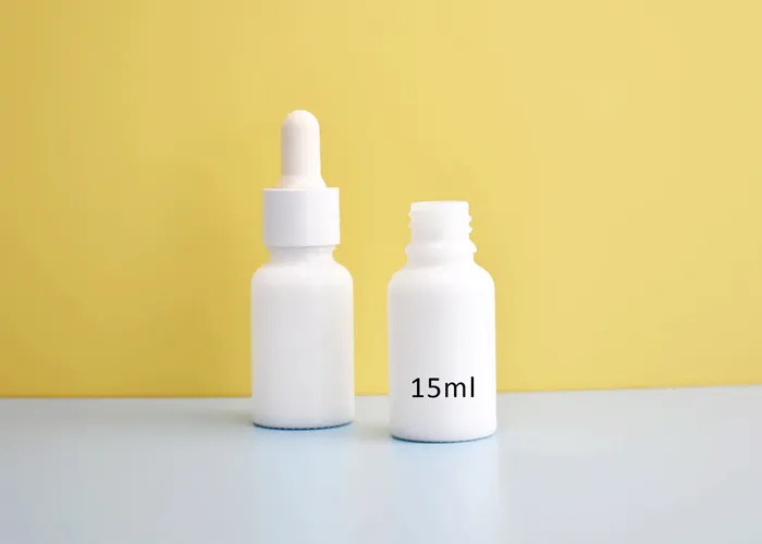 Opal White Glass Bottles
