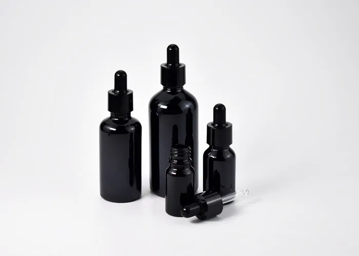 Black Glass Bottles