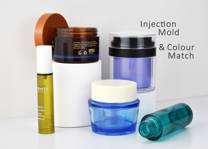 custom injection color for plastic cosmetic jars
