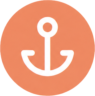 Orange anchor icon