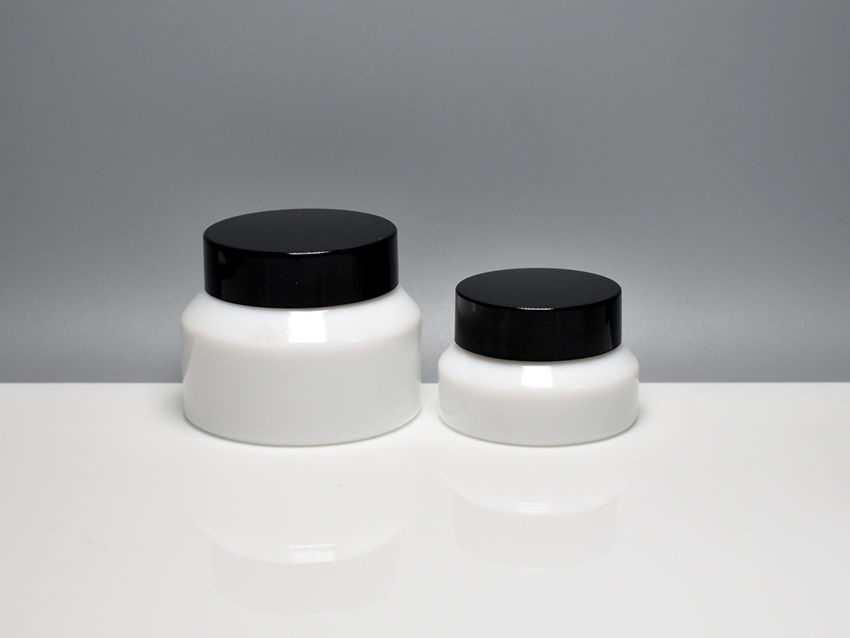 opaque glass cosmetic jars, primary packaging Rayuen Packaging